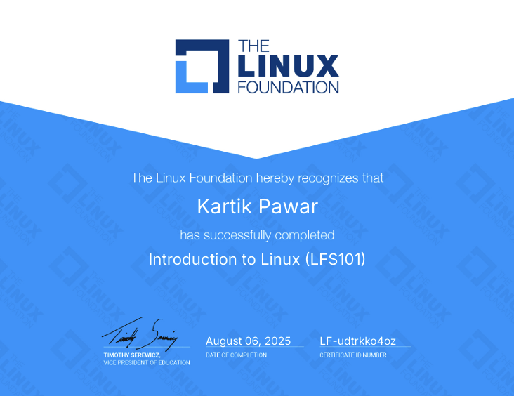Introduction To Linux Certificate
